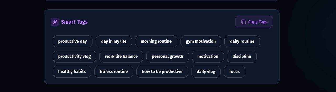 Cre8virals AI Tag Generation