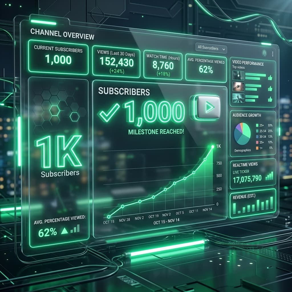 How to get 1000 subscribers on YouTube