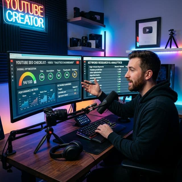 YouTube SEO Checklist Dashboard
